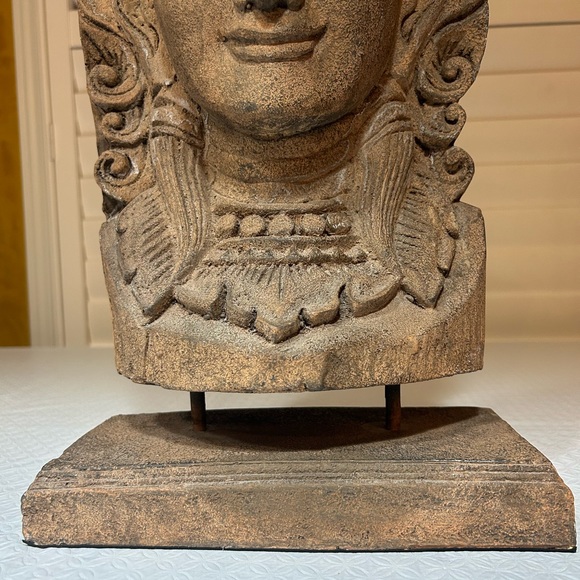 Indonesian statue head - Picture 6 of 6